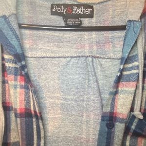 Cardigan with hoodie